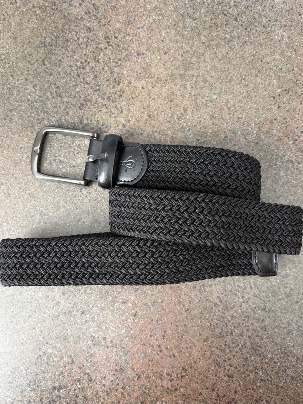 Penguin Men's Black Woven Belt - Classic Casual Style size S 30-32 new with tag